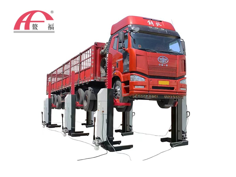 Hydraulic Heavy Duty Column Lift with cables 